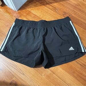 Adidas AEROREADY Black Running Shorts White Stripe Size XL Athleisure Gym sport